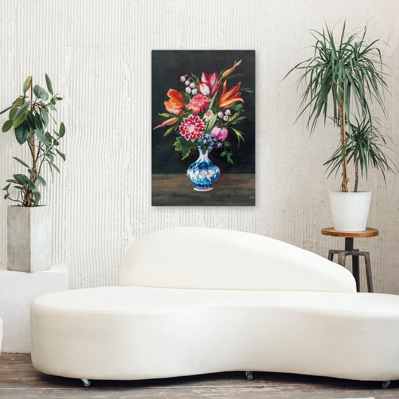 Black And Blossoms Masterful I Art, 36" H x 24" W