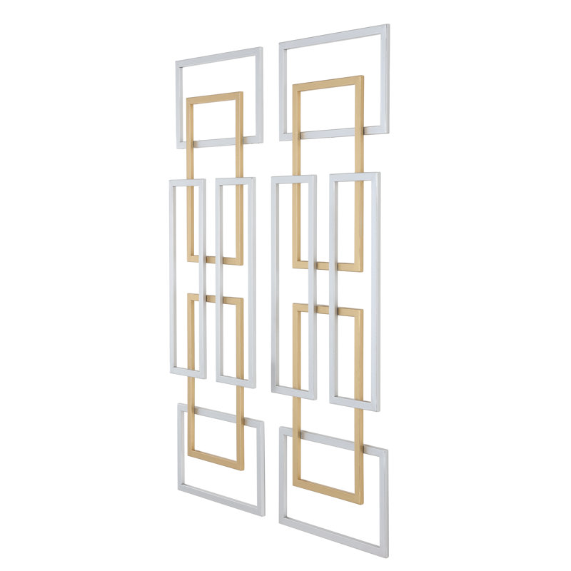 Glam Abstract Wall Decor on Metal