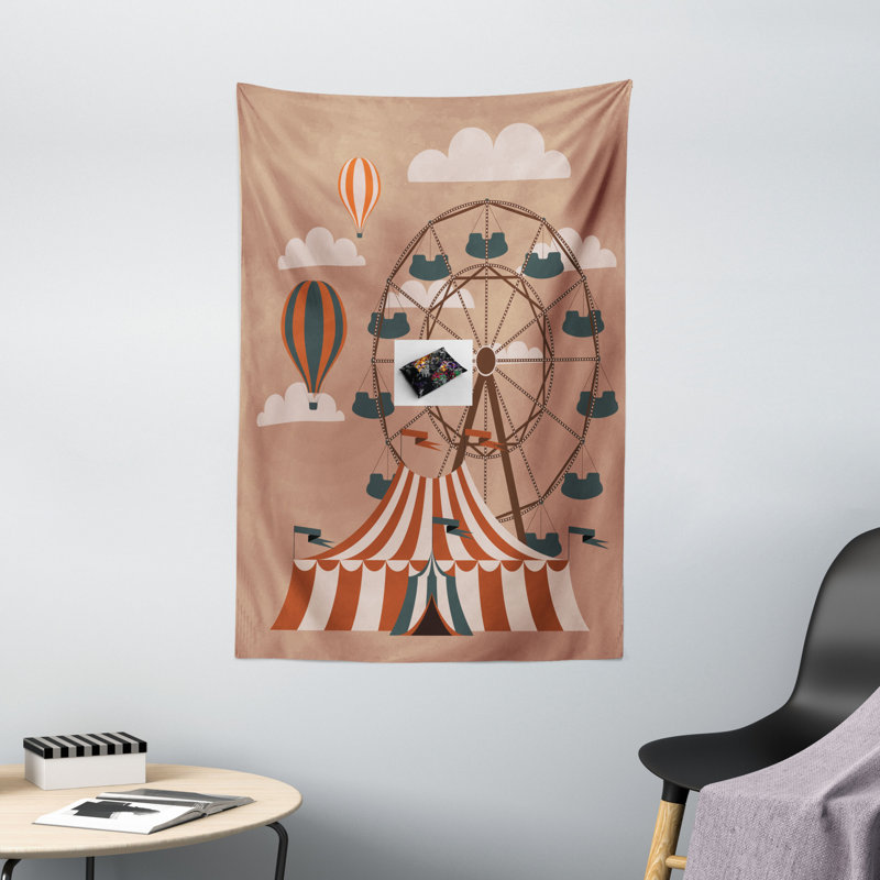 Polyester tapisserie ciel nuageux, H 60 po x l 40 po