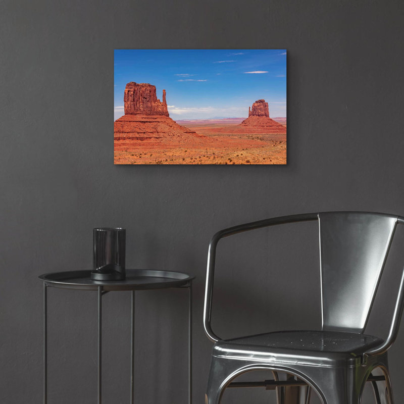 «Utah - Monument Valley» par Epic Portfolio, art mural en verre acrylique, H 16 po x l 24 po x P 0,2 po