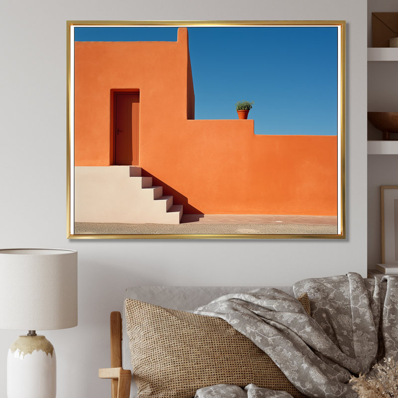 Afrique, paysage, minimalisme, photo I sur toile, Cadre photo noir, H 24 po x l 32 po
