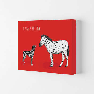 It Was A Bad Idea Humorous Animals by Mercedes Lopes Charro - Print