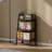 17.7"W Solid Oak End Table with Shelves-1443468323-1443468349