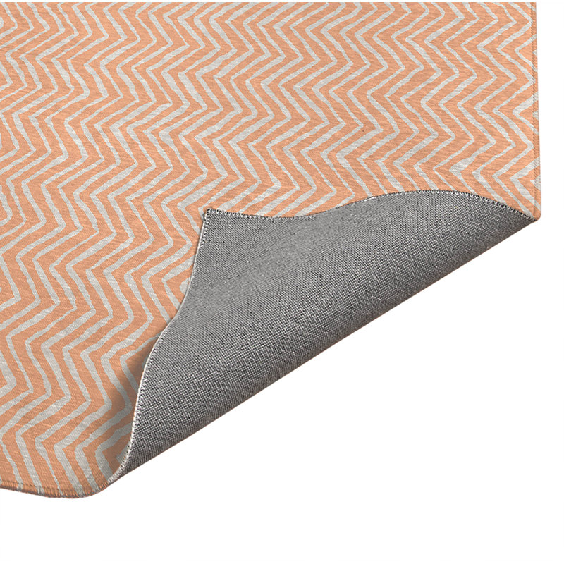 Tapis de bureau léger à chevrons, L 6 pi x L 4 pi, Pêche