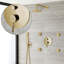 Bravat Wall Mounted Brushed Gold Shower Set With Thermostatic Valve Mixer 3-Way Concealed
