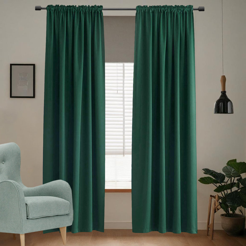Ensemble de rideaux obscurcissant 2 pièces, L 52 po x L 72 po
