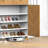 Shoe Cabinet, 4-Tier Shoe Rack Organizer With 2 Drawer, Herringbone Freestanding Shoe Storage Cabinet With 2 Door & Adjustable Shelves For Entryway Hallway-1150681546