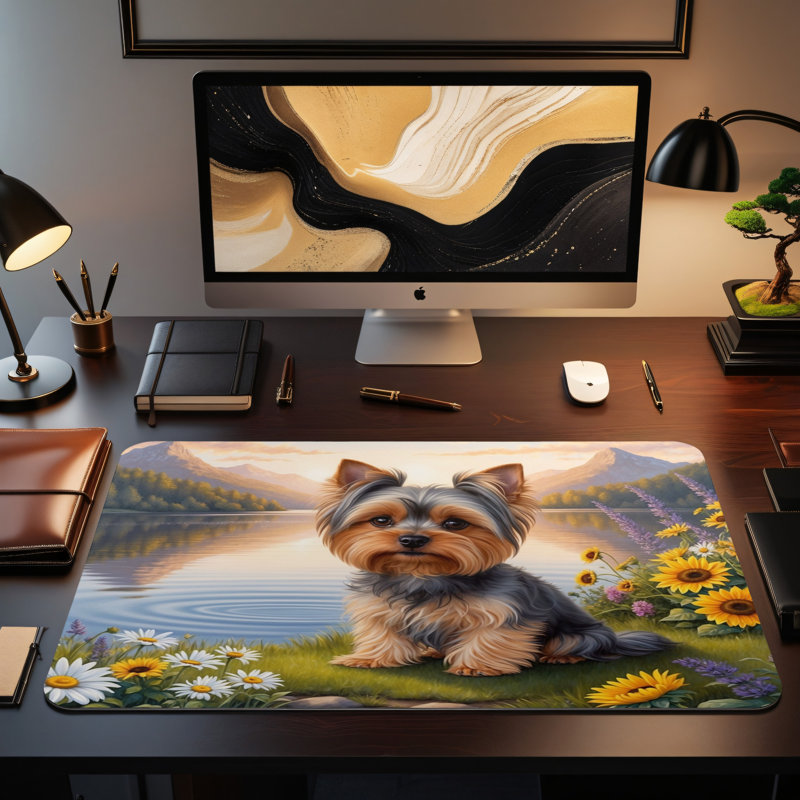 Polyester Desk Pad, 14.4x12.1