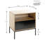 Eburnean Side Table with Storage