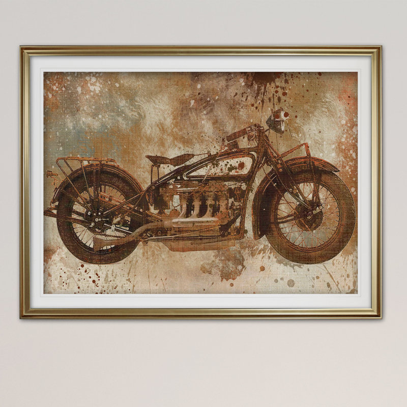 «Live to Ride V», impression, Or, H 31 po x l 43 po x P 1,5 po