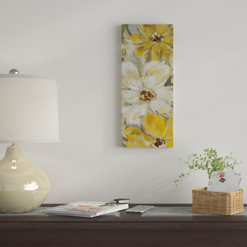 « dispersed spring pétales panel », reproduction d’impression sur toile tendue, H 19 po x l 8 po x P 2 po