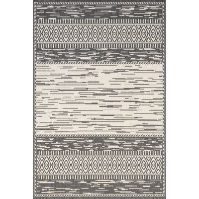 Ray Gray Indoor/Outdoor Area Rug