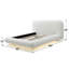 Lit plateforme tapissier moderne de style nuage avec tête de lit courbée-142657105-142657107