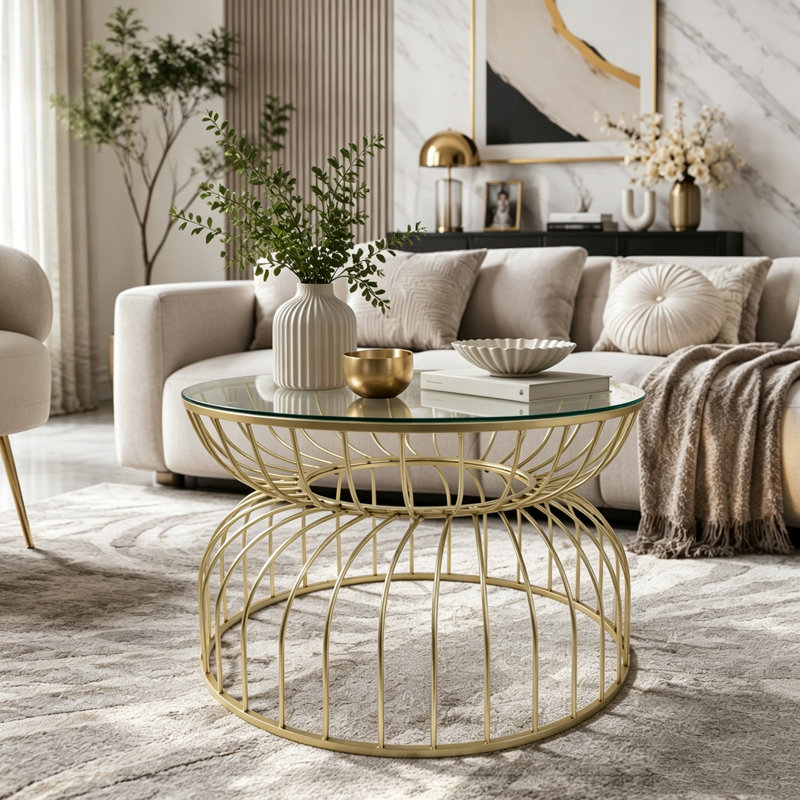 Golden Coffee Table