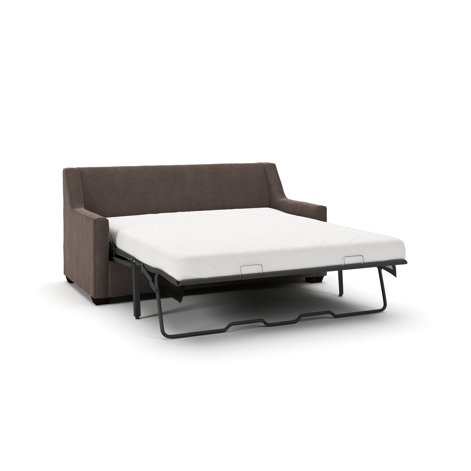 Gemi 72'' Upholstered Sleeper Sofa, Bella Ash Performance Velvet