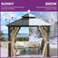 Pavillon de jardin en aluminium-100150972