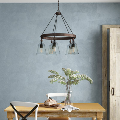 5 - Light Unique Wagon Wheel Chandelier