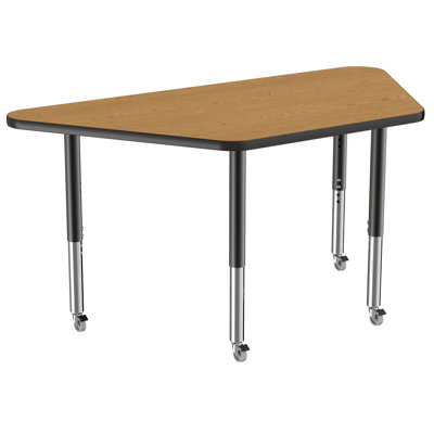 Trapezoid T-Mold Adjustable Height Activity Table