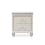 Ensemble de chambre à coucher double 4 pièces avec lit gigogne Jisoo, tête de lit à DEL, blanc perle-136068506