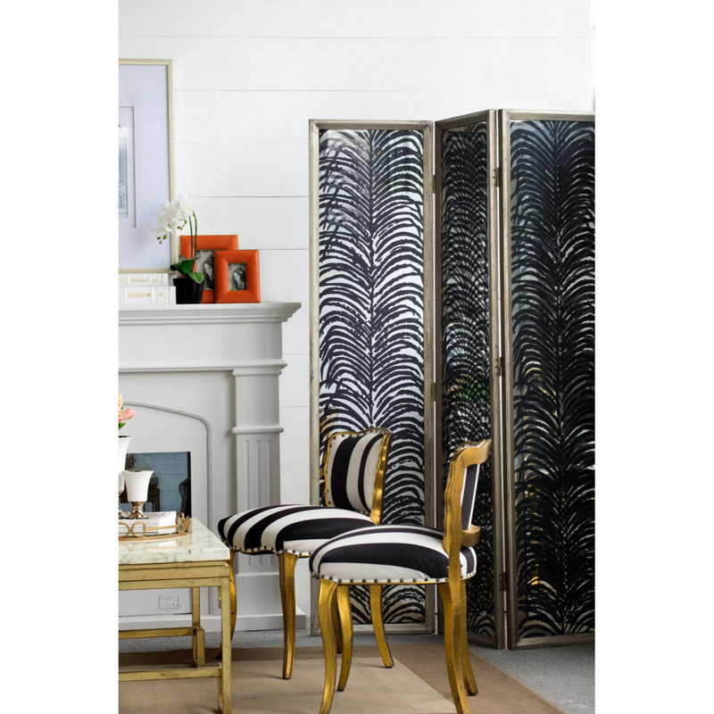 18X73" Room Divider, Herero 4Panel Decorative Screen