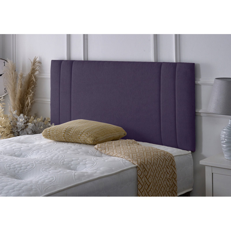Upholstered Headboard, Purple, Single (3')
