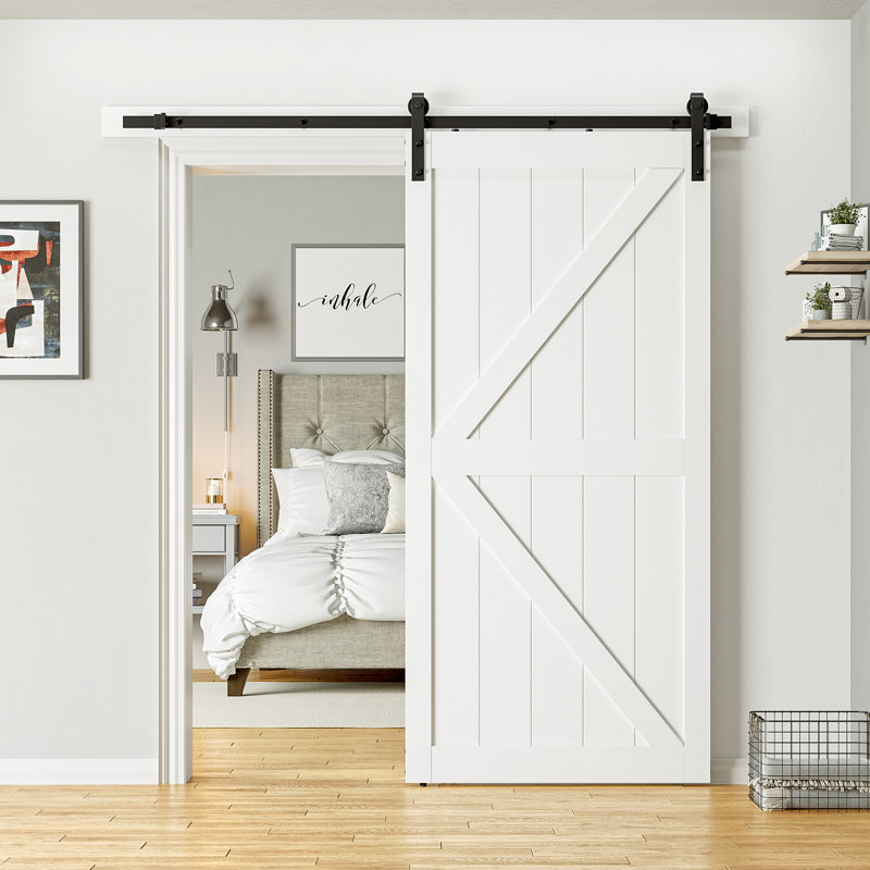 Standard Single Door Barn Hardware Kit (Not Include Door), 79.2 in.