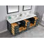 Meuble-lavabo double l 84 po x P 22 po x H 36 po Flavell-711826017