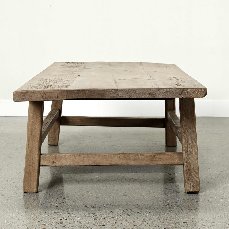 Solid Wood Coffee Table, 16.5" H x 66" L x 24" W
