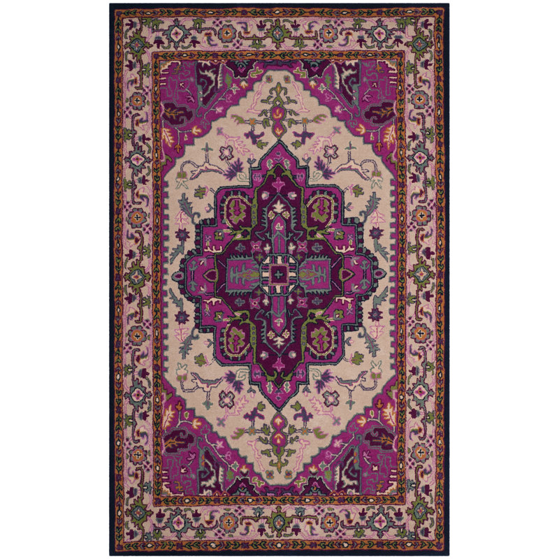Tapis oriental en laine touffeté à la main Blokzijl, Rectangle 4 pi x 6 pi