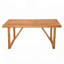 Ensemble de salle à manger 7 pièces en bois d'acacia avec 6 chaises et 1 grande table pour la pelouse, la cour, le jardin, la terrasse et la piscine-774218153