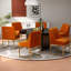 Chaise d'appoint en velours Baudel-2036812409-2036812391