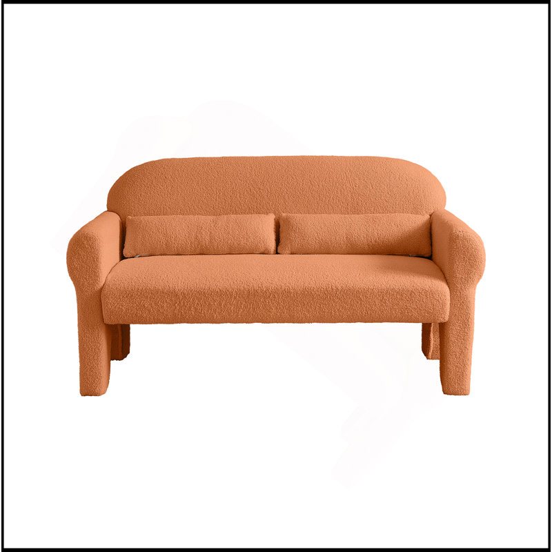 Causeuse moderne pour le salon, Orange
