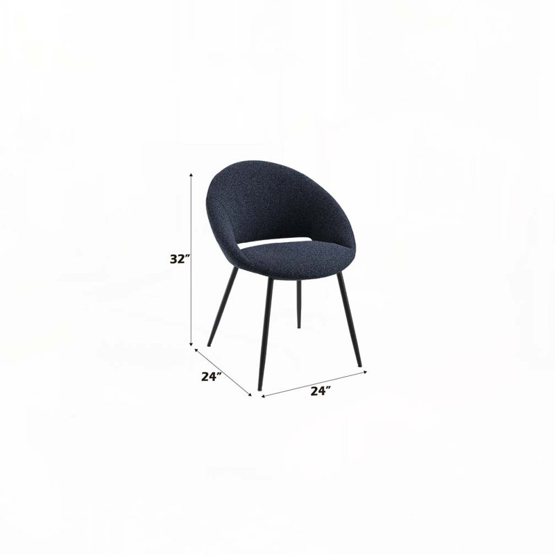 Chaise rembourrée Boucle