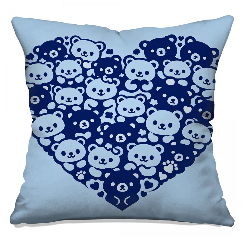 Coussins décoratifs en forme de cœur, 26 x 26 pouces