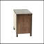 Table de chevet en bois avec 2 tiroirs en brun