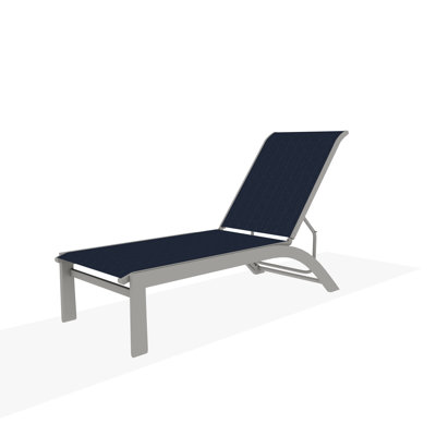 Kendall Sling Lay-flat Stacking Armless Chaise