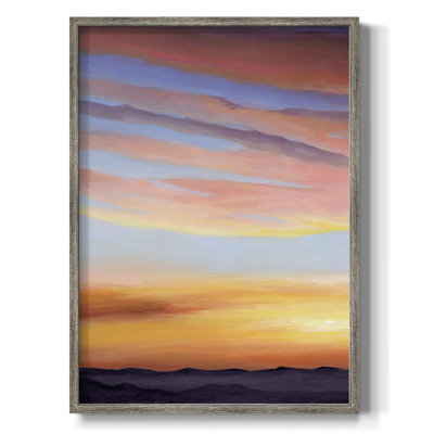 Ignited Dusk I Framed Print - Solid Wood