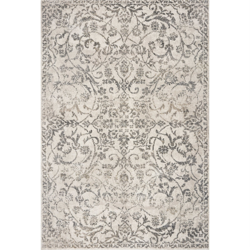 Tapis de couloir ivoire Crouch, Rectangle 8 pi 10 po x 13 pi
