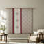 Ensembles de literie luxueux en polyester rouge, édredon jacquard avec coussins décoratifs
