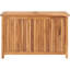 Grande boîte de rangement extérieure en bois - Boîte de rangement en teck massif avec doublure imperméable