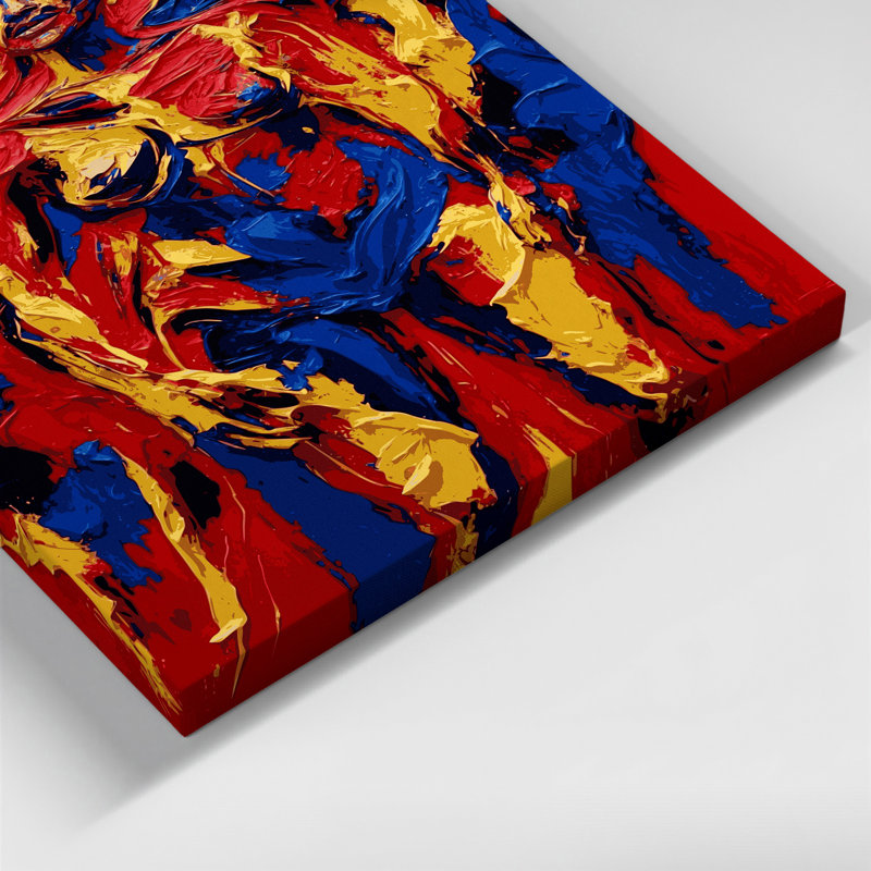 Art abstrait sur toile 81, H 20 po x l 16 po