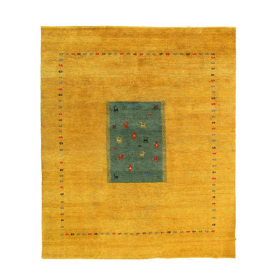 Wool and Cotton Geometric Indoor Rug