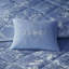 Housse de couette pour lit simple / simple TG en velours bleu pervenche - avec coussin décoratif et taies décoratives pour une chambre à coucher élégante-121269078-121269081