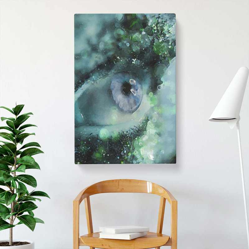 Glitter Eye In Abstract - Wrapped Canvas, 91cm H x 60cm W x 3cm D