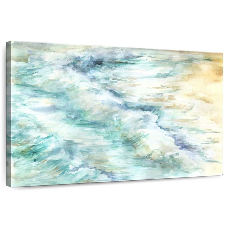Paysage des vagues de l'océan Gillard, H 26 po x l 39 po