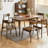 Brown Rectangular Solid Dining Table For Dining Room/Kitchen-1240211551