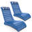 HDPE Patio Chaise Lounge, Waterproof Ergonomic Design with 3-Position Adjustable & Headrest, for Pool, Deck & Beach-249835299