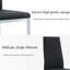 Chaise de salle à manger rembourrée à carreaux en métal galvanisé sans accoudoirs (ensemble de 6)-2082171969