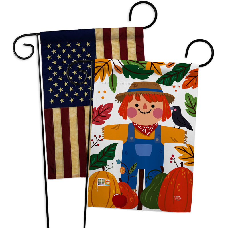 Double Sided 18.5 in. H x 13 in. W Polyester Garden flag