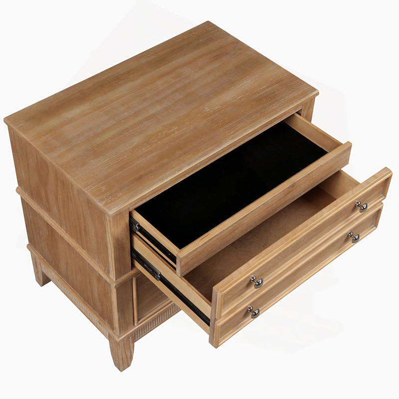 3-Drawer Hazel 3-Drawer Side Table For Living Room, Hallway, Entryway